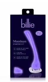Billie Women's Razor Kit - 1 Handle + 2 x 5-Blade Refills + Magnetic Holder - Moonbeam