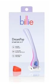 Billie Women's Razor Kit, 1 Handle + 2 x 5-Blade Refills + Magnetic Holder, Dreampop Color