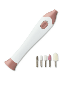 Equate Total Nail Care System, 5 Interchangeable Attachments, Plastic, Neutral Color
