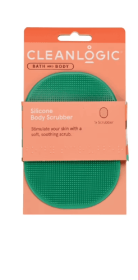 Cleanlogic Silicone Body Scrubber, All Skin Types, 1 Count