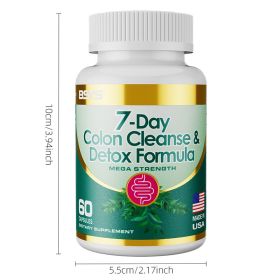 7-Day Colon Cleanse & Detox Formula Capsulese (Option: 1Bottle)