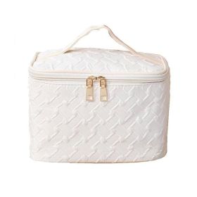 Multi-functional Large capacity Portable Travel Makeup Bag (Color: White, Type: Makeup Box)